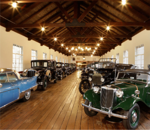Antique Car Museum at Grovewood Village in Asheville. 