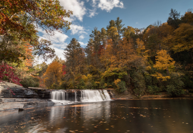 Fall at Hooker Falls