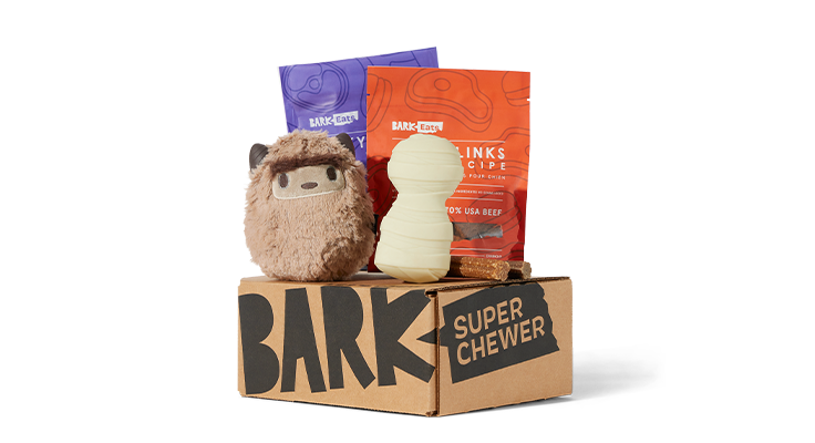 Super Chewer box with halloween themed tough toys and treats
