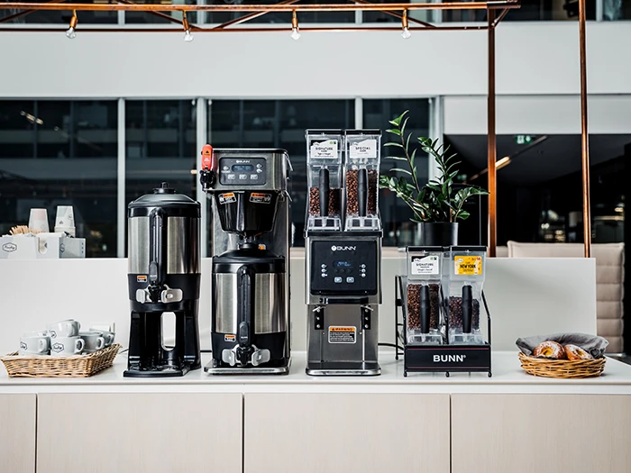 Container brewers (coffee machines) Bunn
