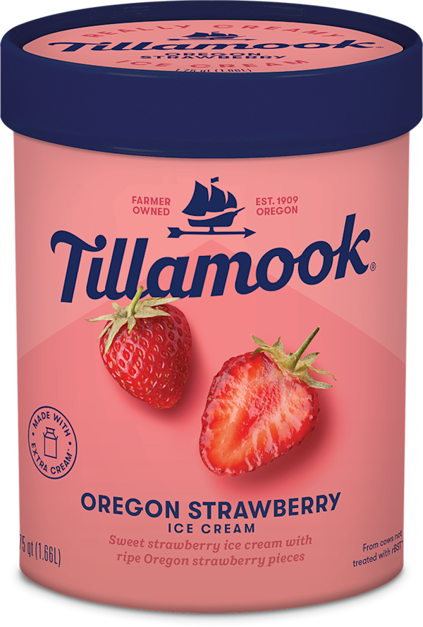 Oregon Strawberry Ice Cream