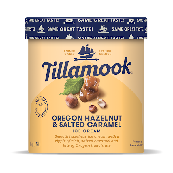 Oregon Hazelnut & Salted Caramel Ice Cream
