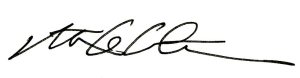 CEO Signature Signature of Patrick Criteser, Tillamook CEO.