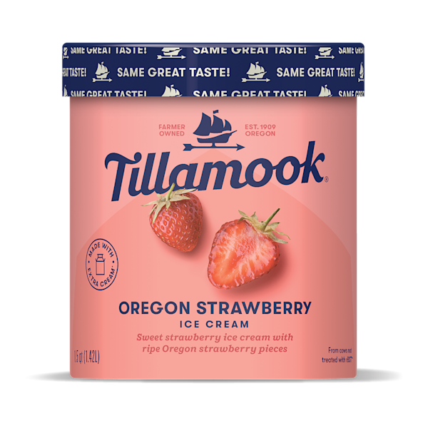 Oregon Strawberry Ice Cream