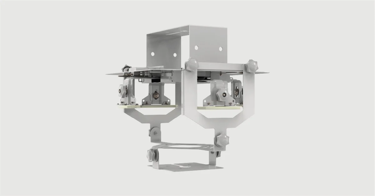 Simplify installation and optimize network coverage with the Universal Wi-Fi AP and antenna co-location clamp mounting system Simplify installation and optimize network coverage with the Universal Wi-Fi AP and antenna co-location clamp mounting system