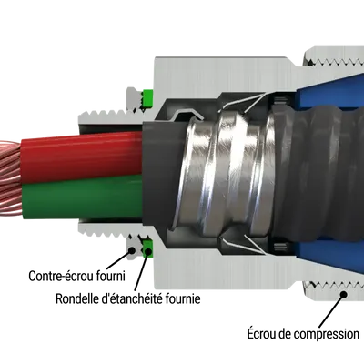 HUBS-CA - Killark ST Connector - Split Diagram Image