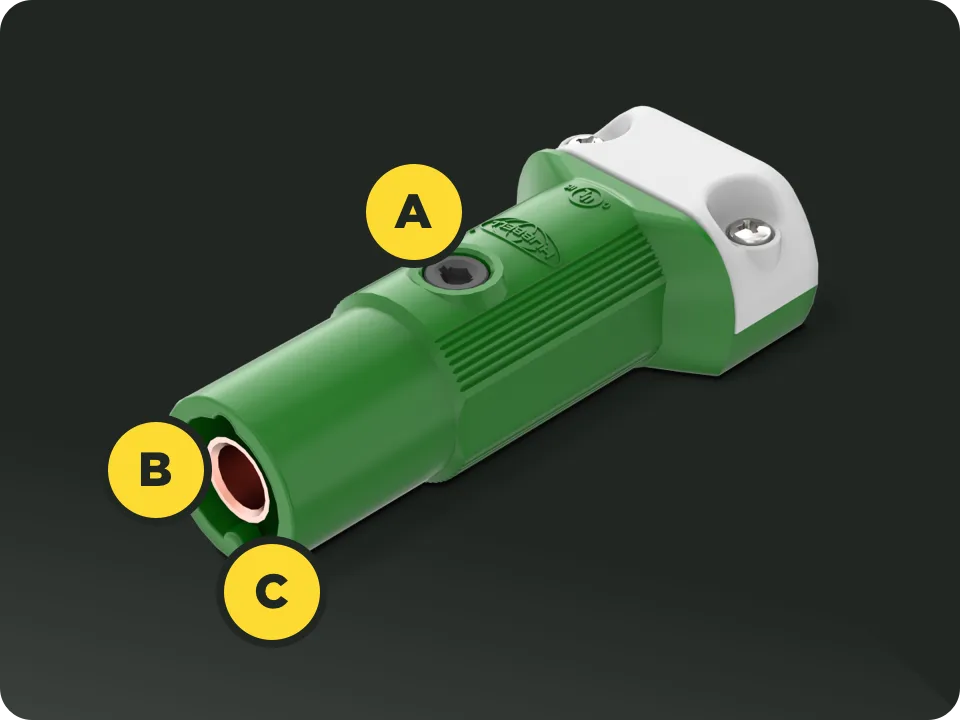 WDK - PowerGain Single Pole Connector Female - Hotspots Image