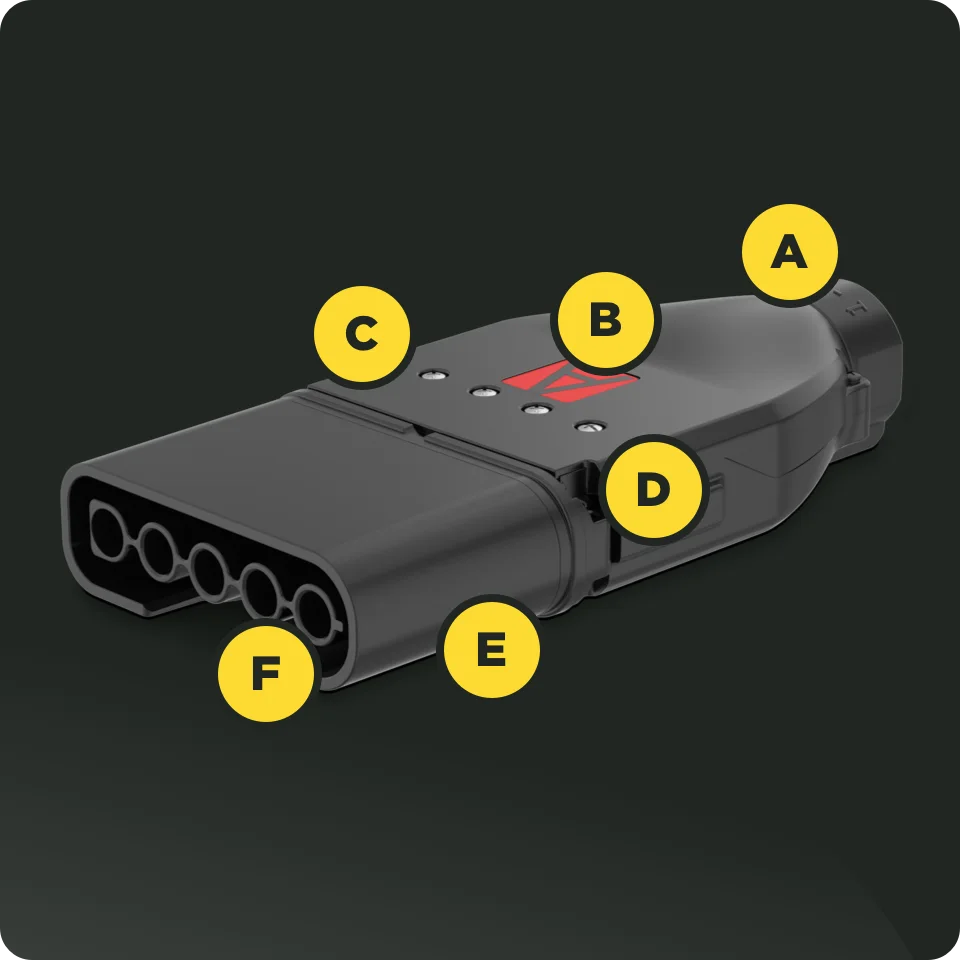 WDK - PowerGain High-Amperage Flat Pin & Sleeve Connector - Hotspots Image