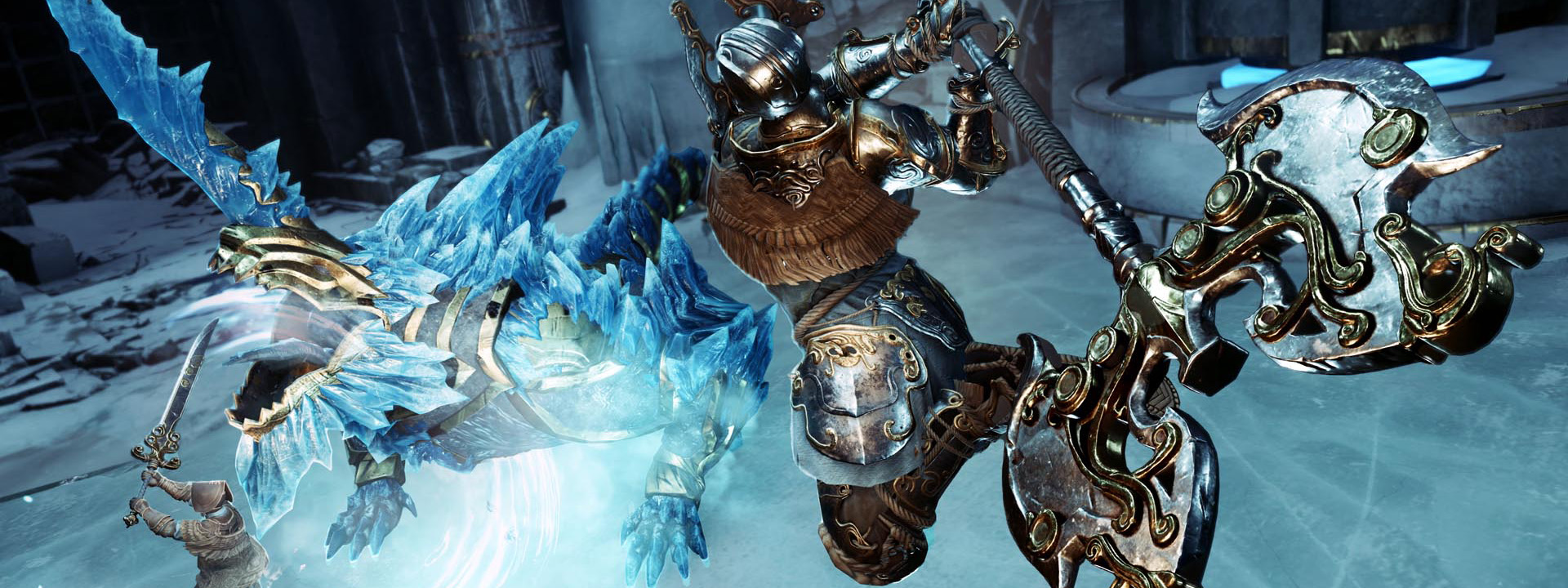 Winter Rune Forge Icey Construct boss fight