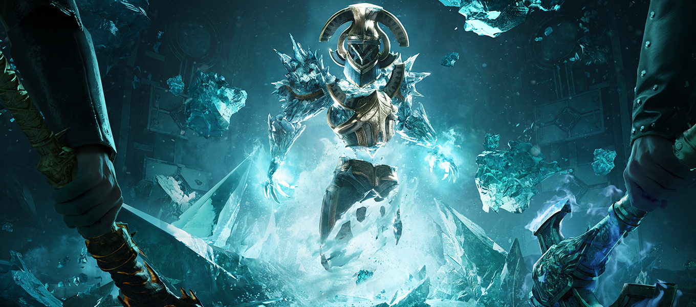 Season of the Guardian Key Art featuring the Guardian in the Winter Rune Forge.