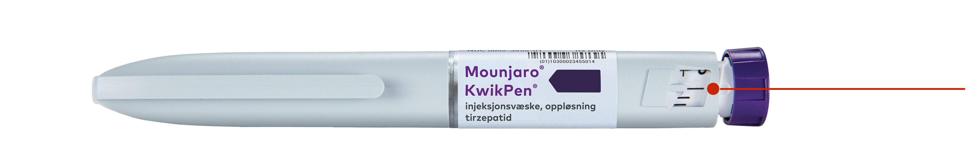 Illustrasjon av KwikPen klargjøringsposisjon