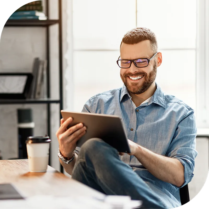 tax expert writing on notebook