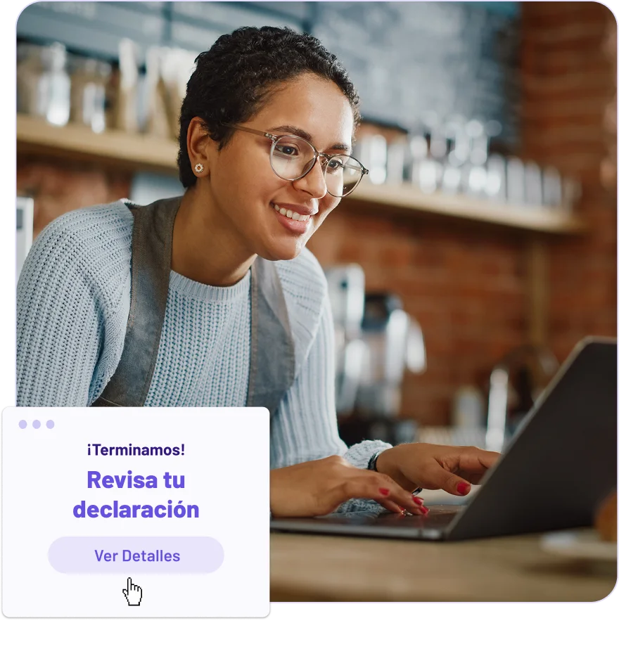 woman working on a laptop