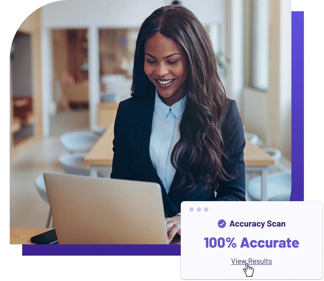 girl in vest smiling at the laptop hero image for business diy