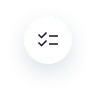 a checklist in a white circle with shadow