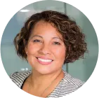 Illustration of a smiling woman representative named Felicia Ward