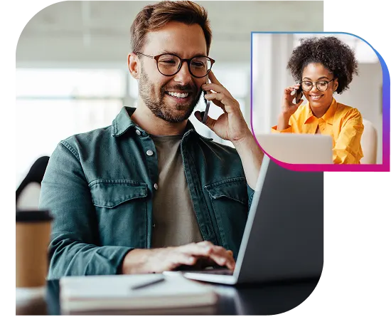 do it yourself xpert assist man calling on phone to tax expert
