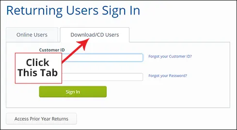 Download CD Users tab