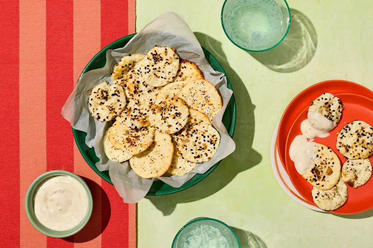 Baked Ranch Cottage Cheese Chips