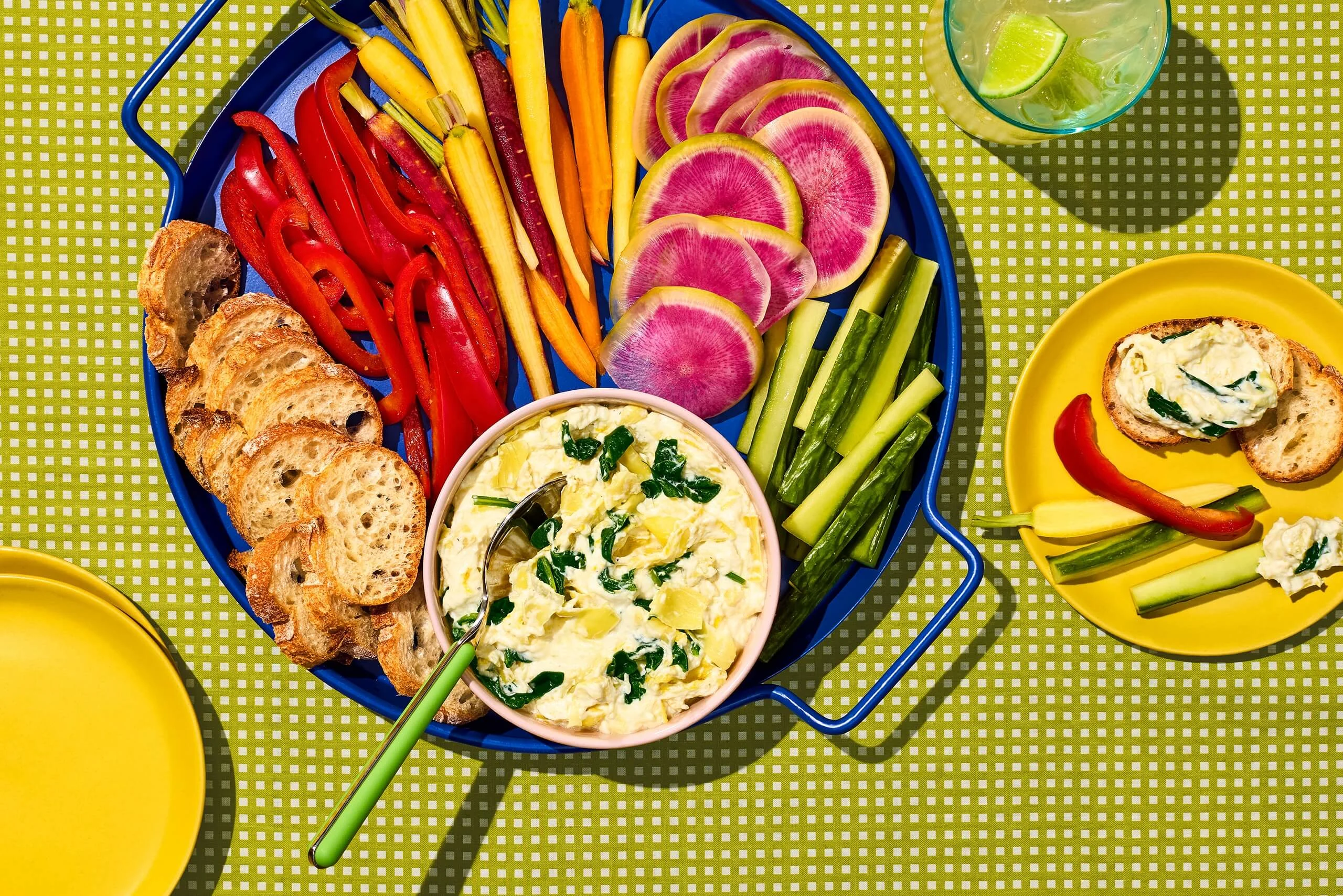 Multicooker Lemon Ranch Spinach Artichoke Dip