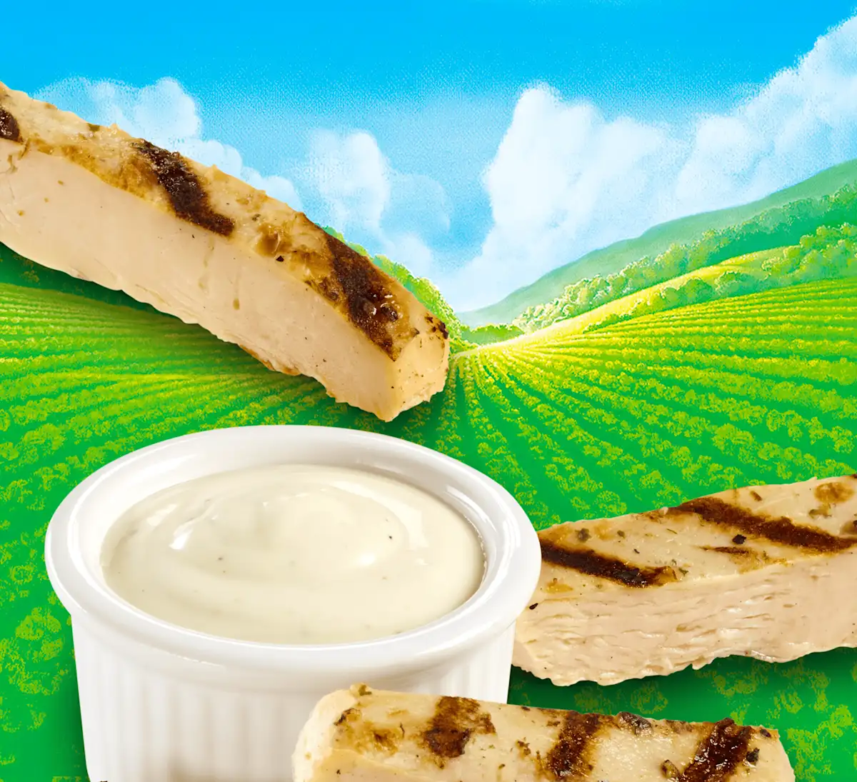 Original Ranch Seasoned Chicken Dippers with Ranch Dressing