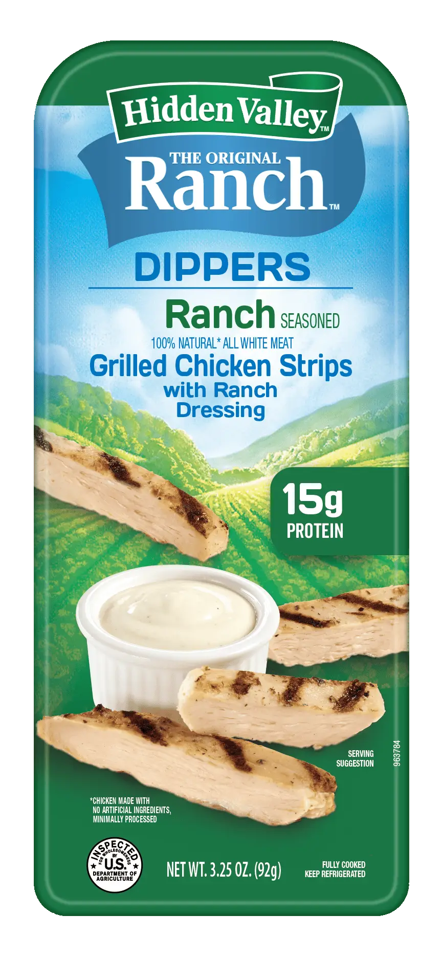 Package Hidden Valley Original Ranch Seasoned Chicken Dippers with Ranch Dressing