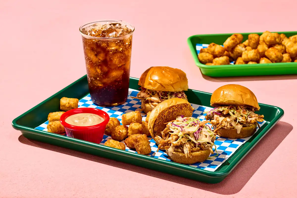 Rice Cooker BBQ Ranch Shredded Chicken Sliders
