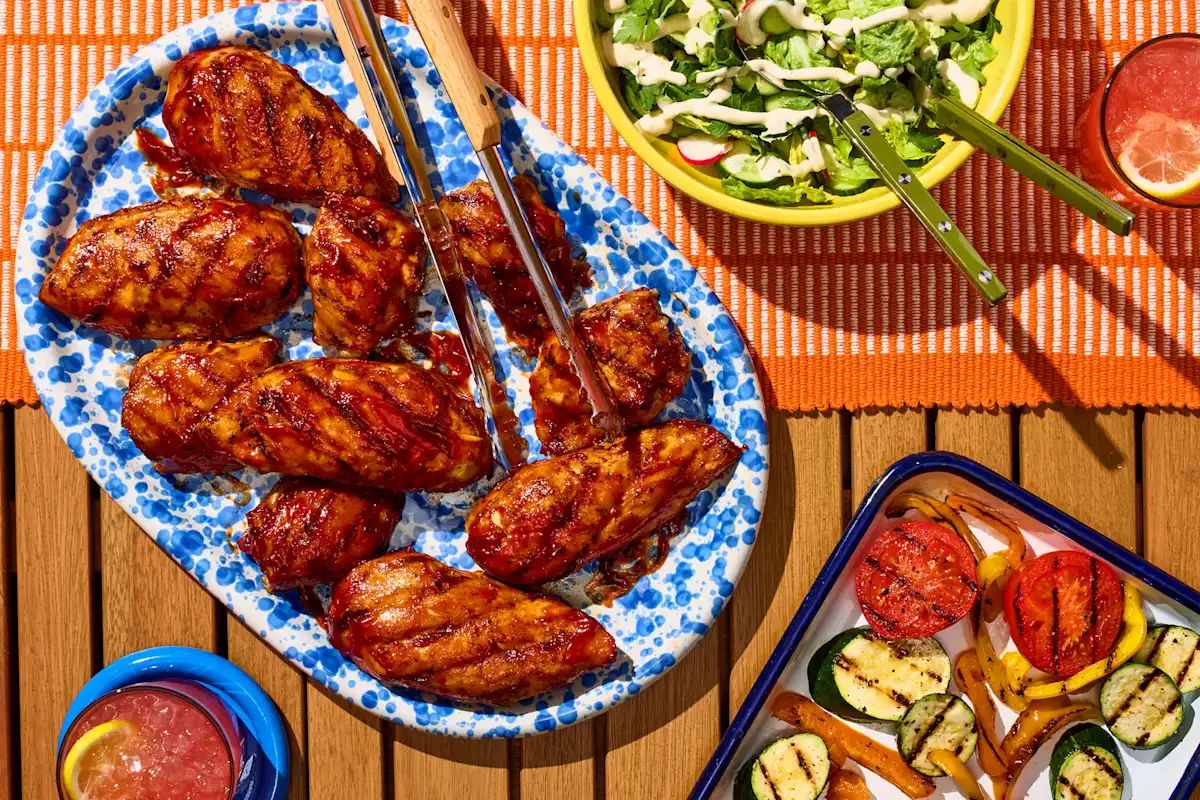 Grilled BBQ Chicken with Ranch