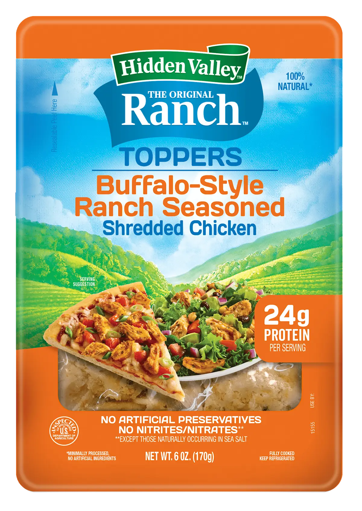 package of Hidden Valley™ Buffalo-Style Ranch Seasoned Chicken Toppers