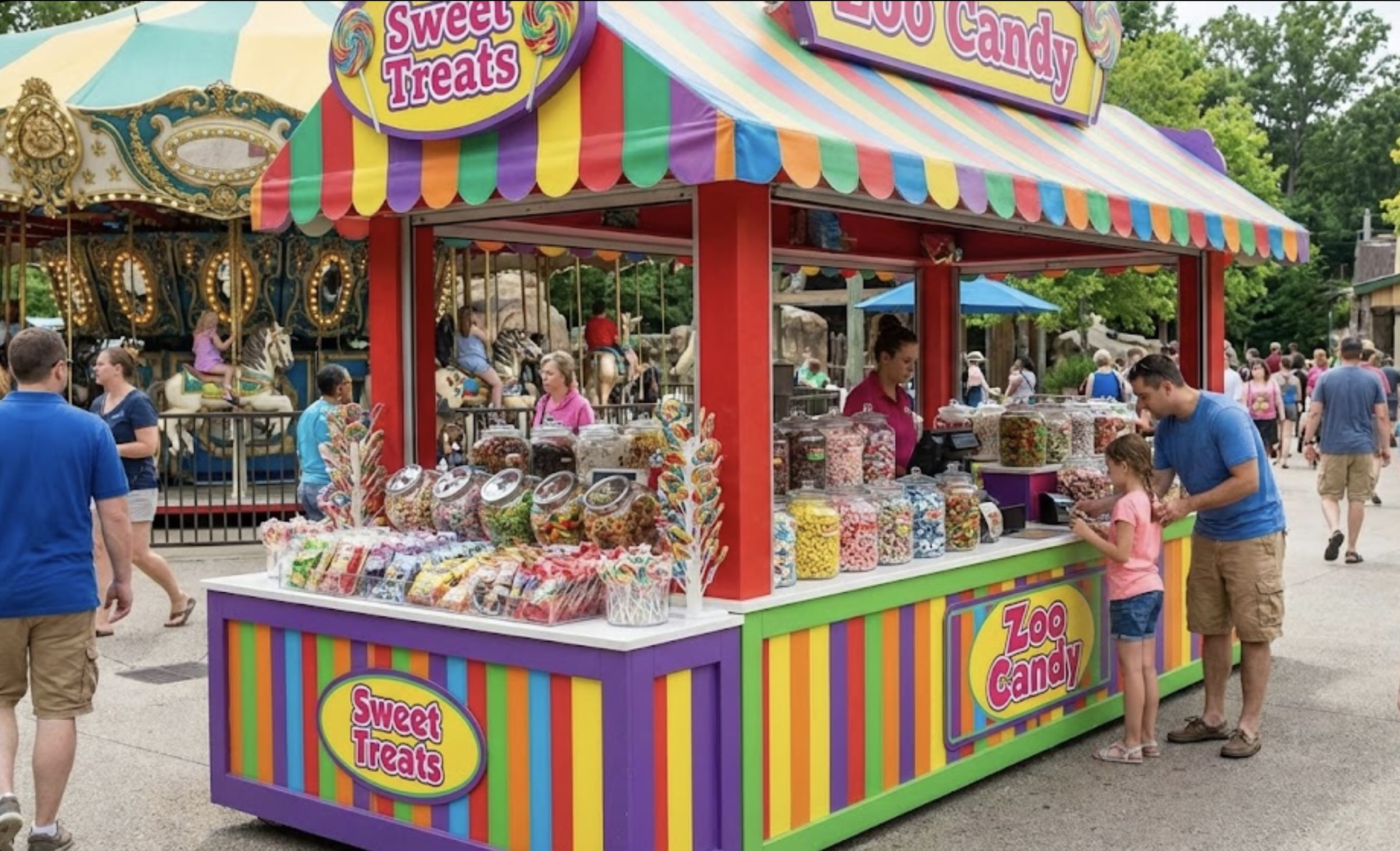 Candy-Cart-Zoo-Amusement-Park-Boost-Sales-Numbers