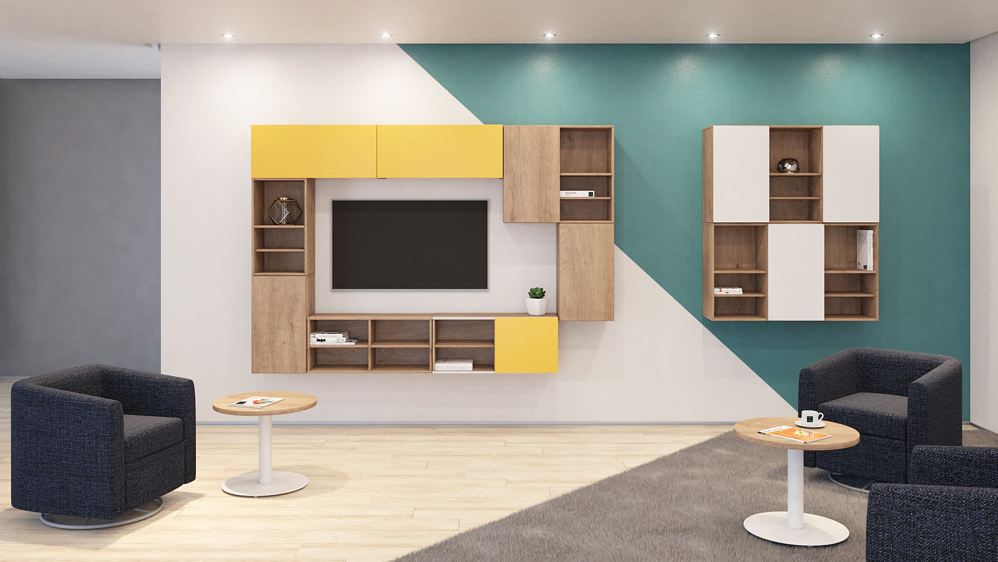 Libreros a pared