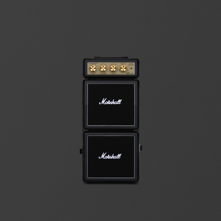 1W Micro Stack with gain, tone and volume controls in black