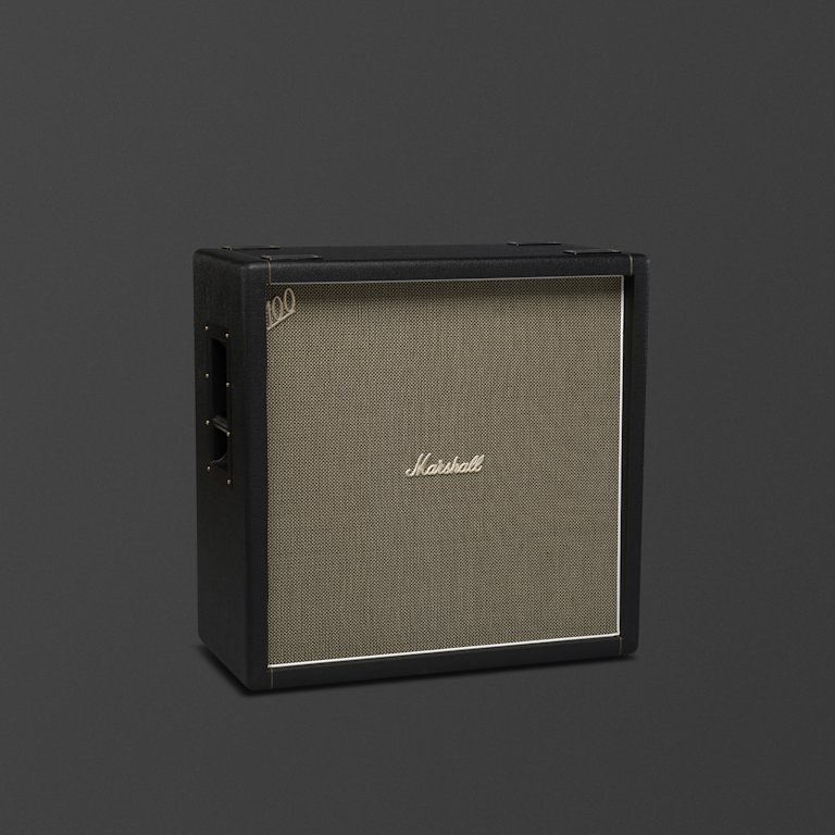 Marshall's 1960BHW black cabinet.