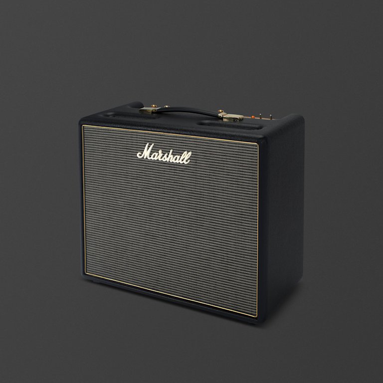 The Marshall 'Origin20 Combo' amp slightly angled image.
