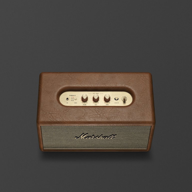 Marshall STANMORE III BROWN Bluetooth speaker for home use.