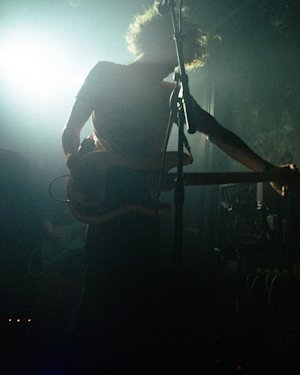 A musician under the spotlight