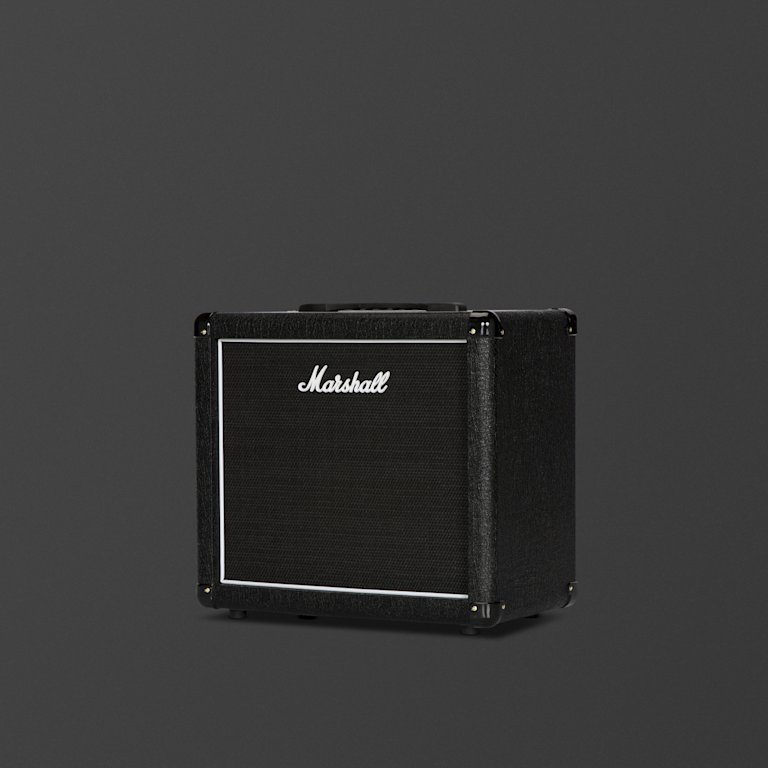 Marshall's MX112 black cabinet.
