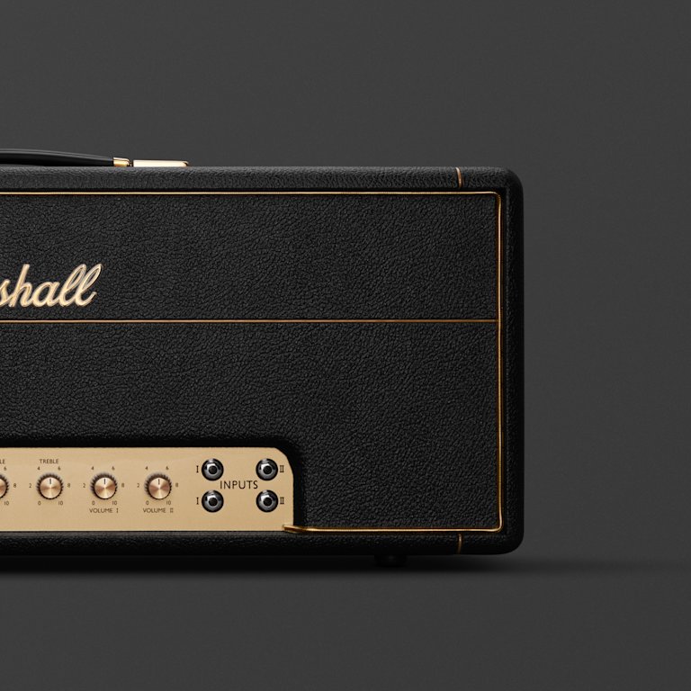 Une image zoomée de la tête de Marshalls 1959 Handwired Head.