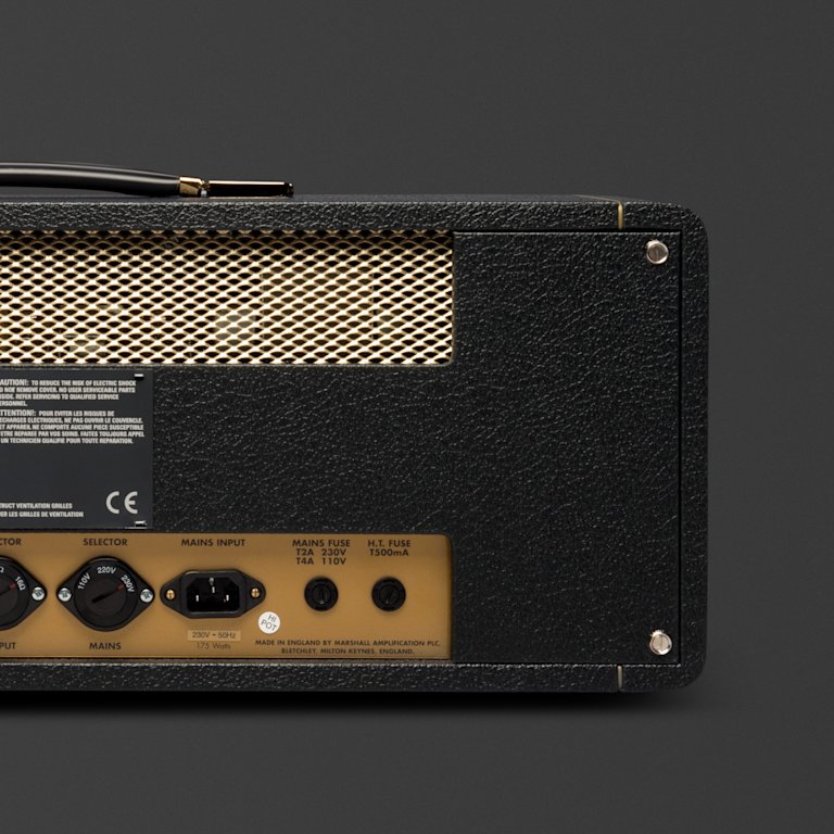 Back part of the Marshall 1987X Vintage Reissue Head.