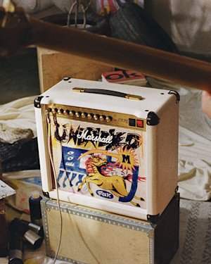 Studio 900 Combo Lunar New Year Edition 2026 sits atop a metal box in the rehearsal room.