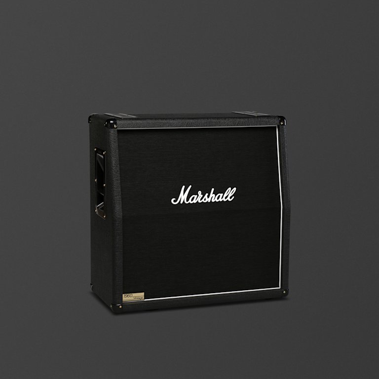 Marshall'd 1960AV black cabinet.