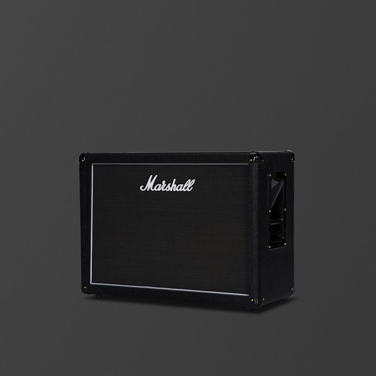 Marshall's black MX212 cabinet.