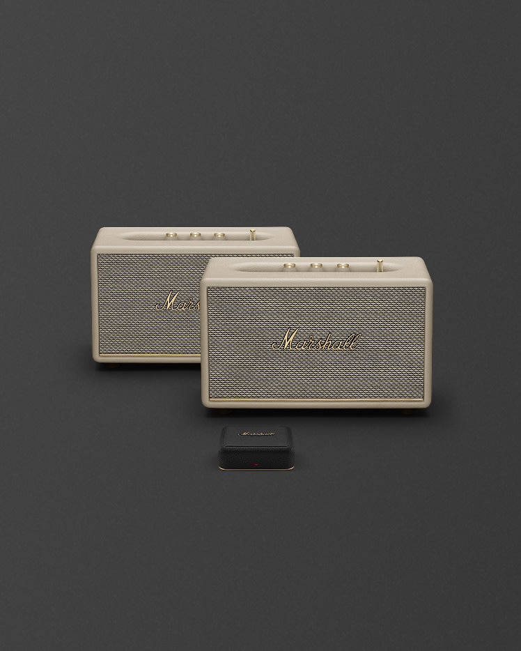 Front facing image of the bundle including Heddon + 2 x Acton III Cream