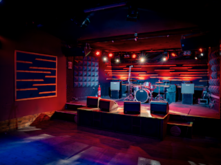 Inside a small concert venue called Badehaus