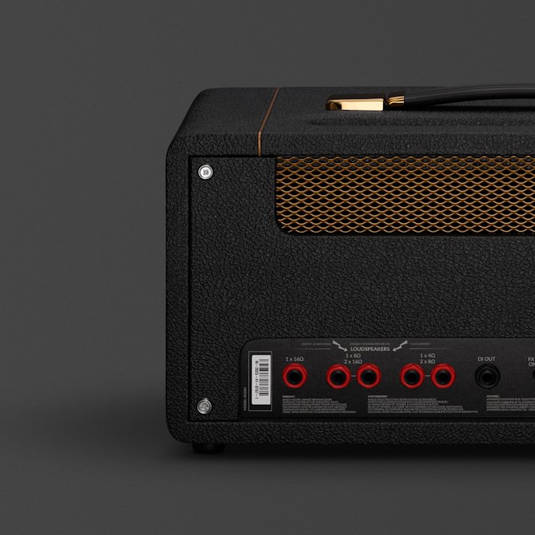 Back of Marshall's Studio Vintage Head