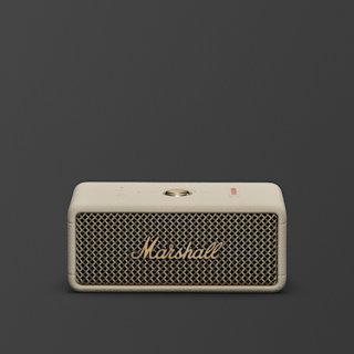 Marshall Emberton II Cream portable Bluetooth speaker.