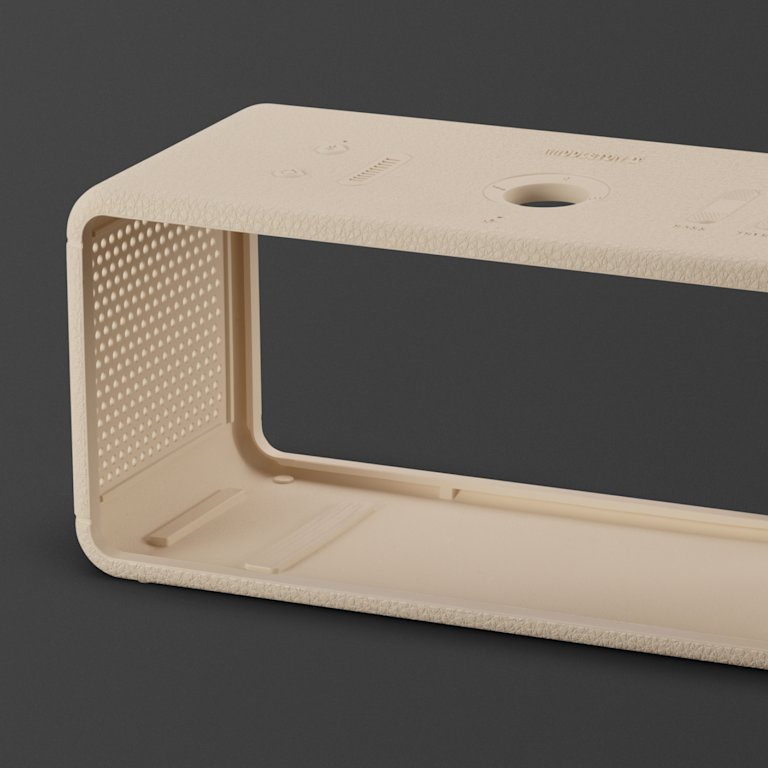 Close up of Middleton II Cream Silicone Sleeve.