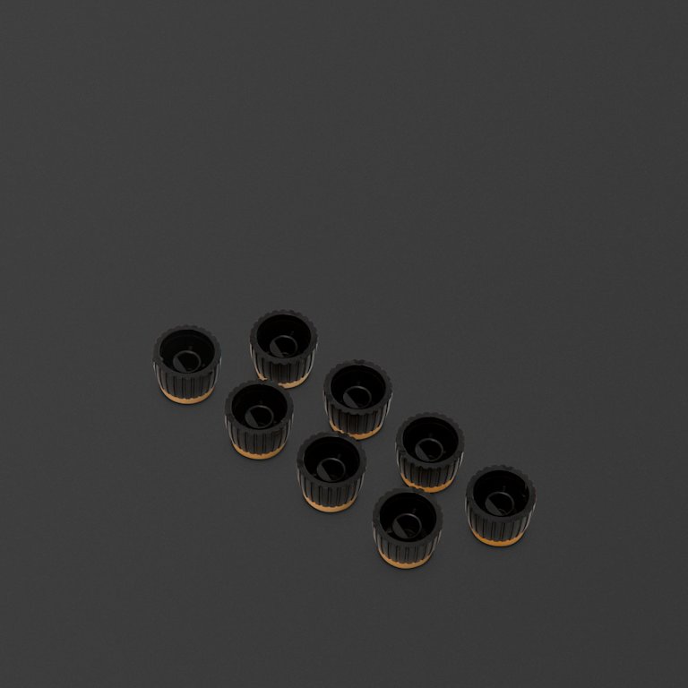 Pack of gold replacement knobs for the AVT series.