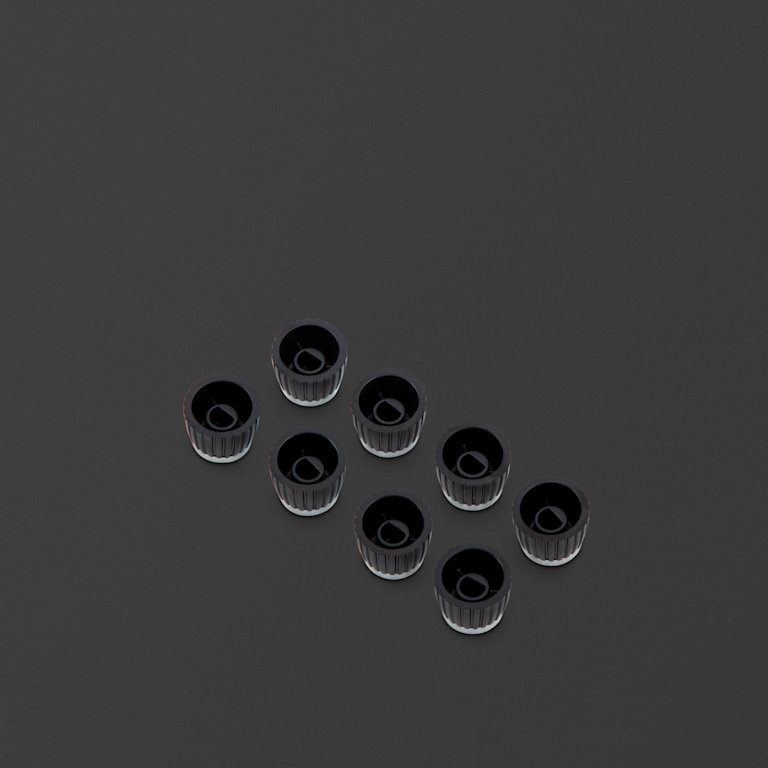 마샬의 은색 손잡이 뒷면에 있는 콤보용 손잡이.