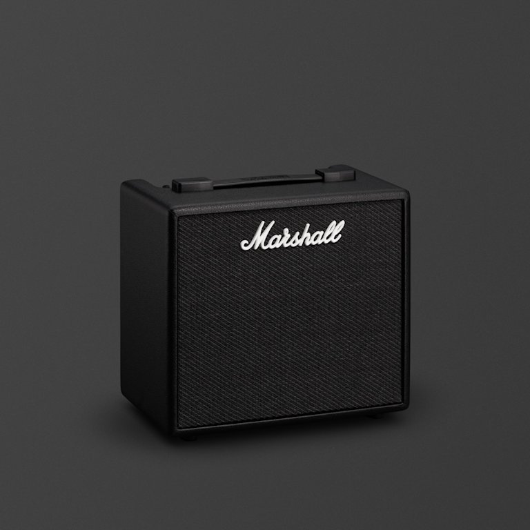 Slightly angled image of the 'Marshall Code25 Combo' amp.